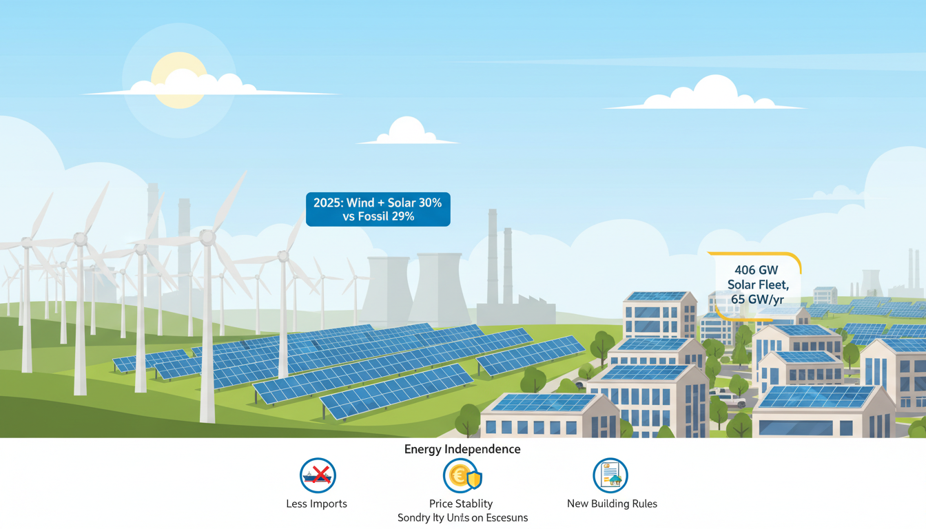 urope’s Wind–Solar Boom 2026: Energy Independence Driving Record Installs
