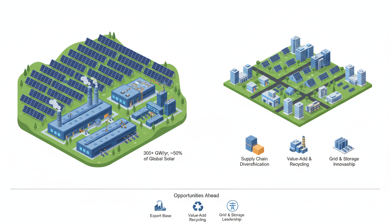 China Leads Global Renewables: 390 GW Solar Records and India Opportunities