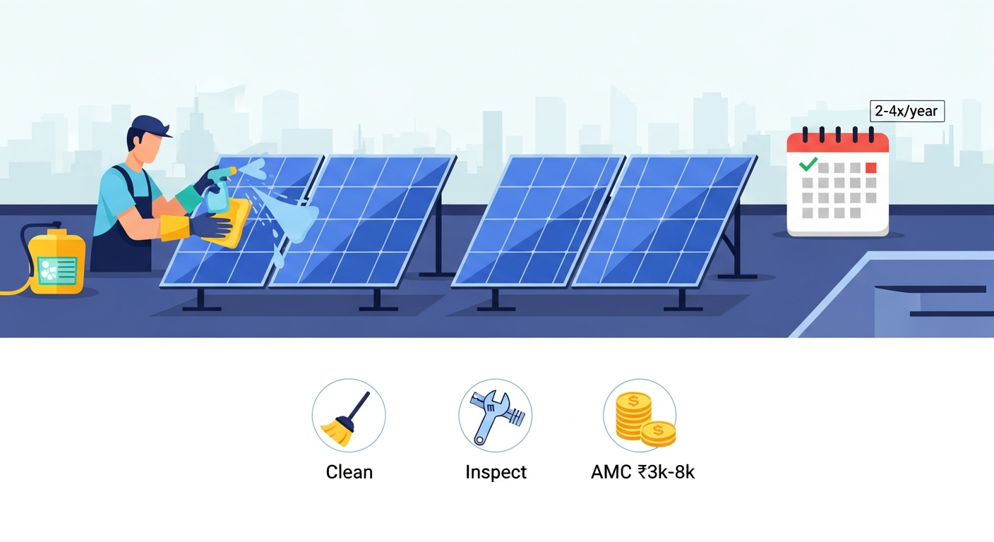Solar Panel Maintenance Cost in Noida