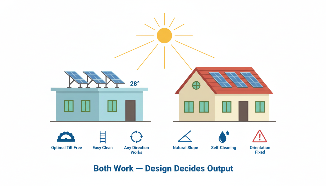 Flat Roof vs Slanted Roof